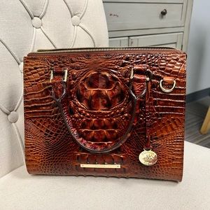 Beautiful, like new Brahmin purse with matching wallet included